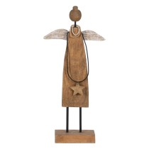 Christmas bauble Natural Mango wood Angel 23 x 9 x 52 cm