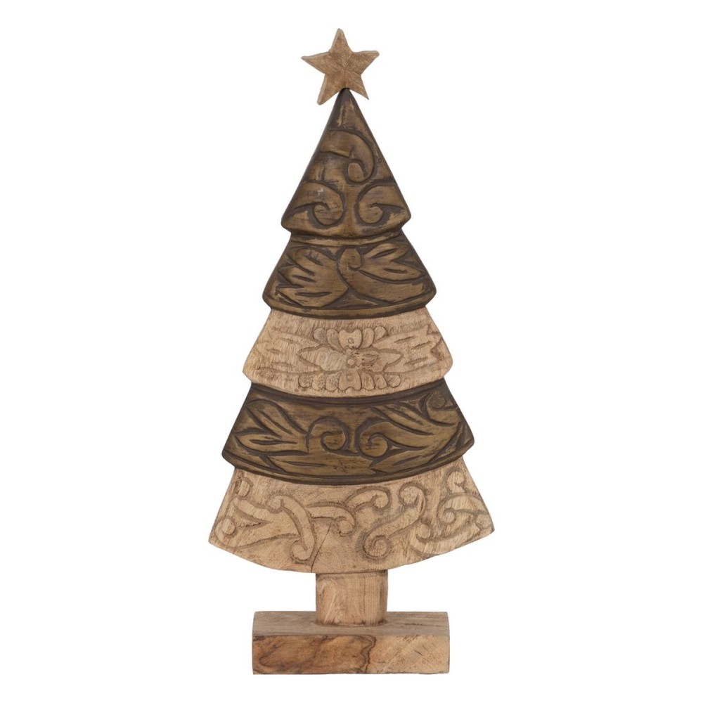 Weihnachtsschmuck Braun Mango-Holz Weihnachtsbaum 23,5 x 9 x 50 cm