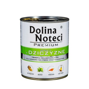 Wet food Dolina Noteci Premium Rich in game Veal Wild Boar Pig 800 g