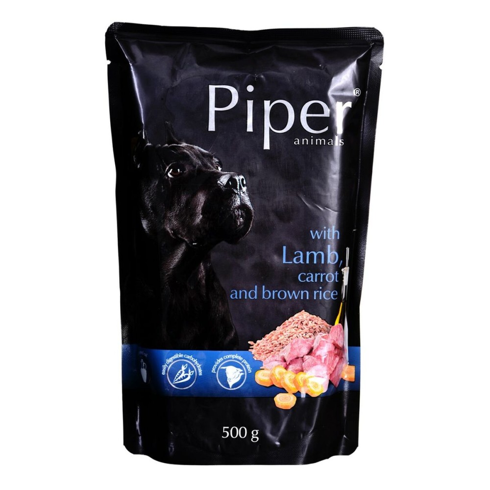 Alimentation humide Dolina Noteci Piper Animals Agneau Riz Carotte 500 g