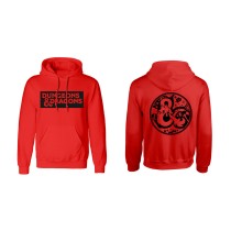 Unisex Sweater mit Kapuze Dungeons & Dragons Logo Rot