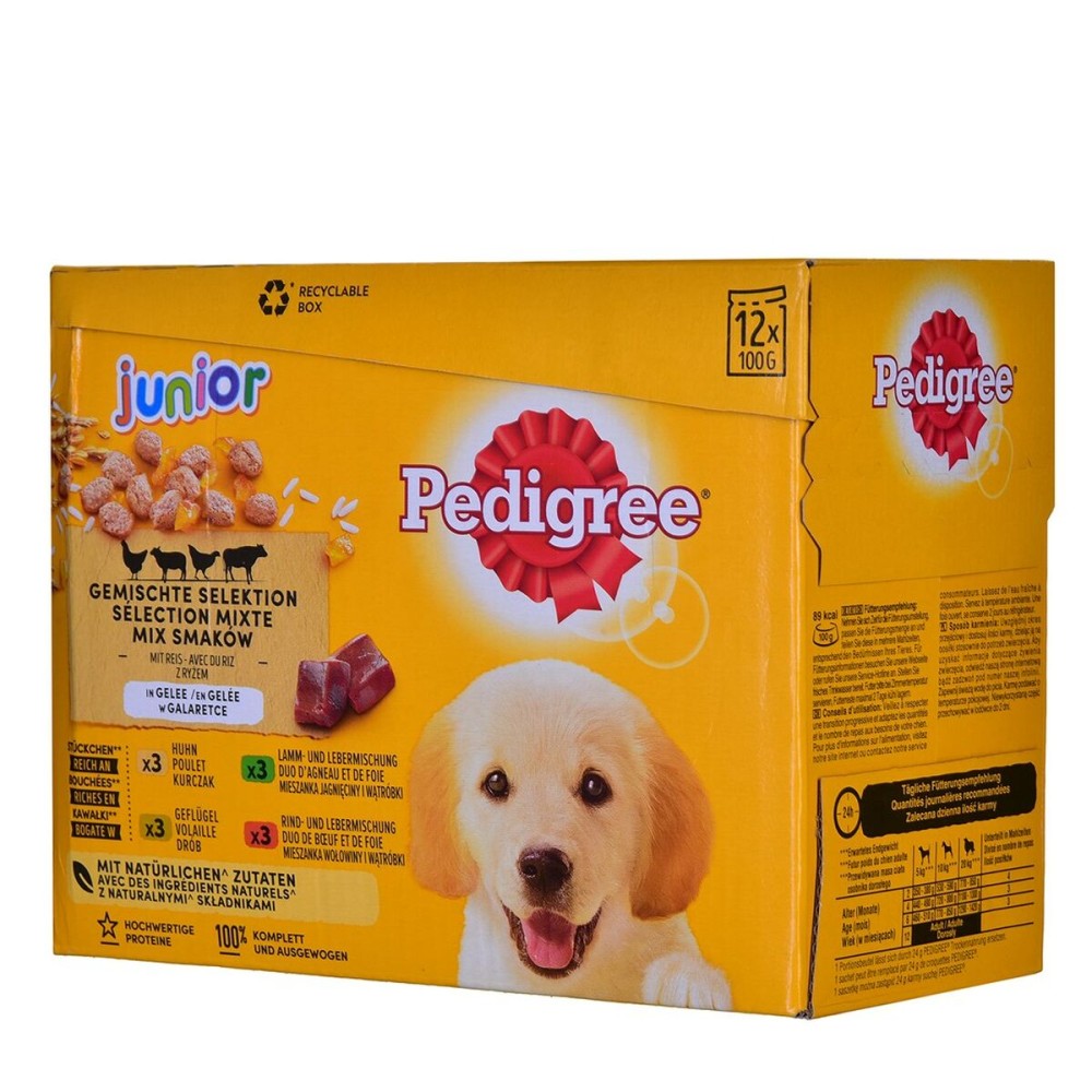 Wet food Pedigree unior Selection Chicken Veal Lamb Birds 100 g 12 x 100 g