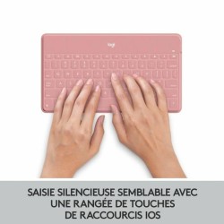 Clavier Logitech AZERTY Français Rose