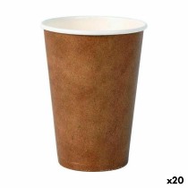 Set de Verres Algon Produits à usage unique Carton papier kraft 20 Pièces 220 ml (20 Unités)