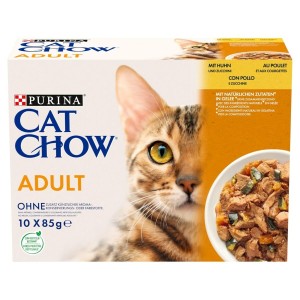 Katzenfutter Purina Cat Chow Huhn Zucchini 10 x 85 g