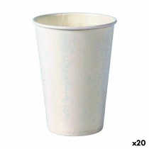 Set de Verres Algon Produits à usage unique Carton Blanc 20 Pièces 220 ml (20 Unités)