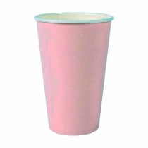 Set de Verres Algon Produits à usage unique Carton Rose 7 Pièces 450 ml (16 Unités)