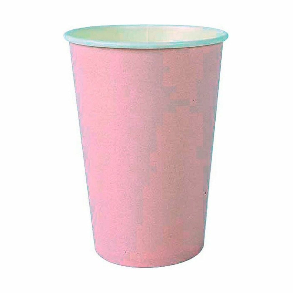 Set de Verres Algon Produits à usage unique Carton Rose 20 Pièces 220 ml (20 Unités)