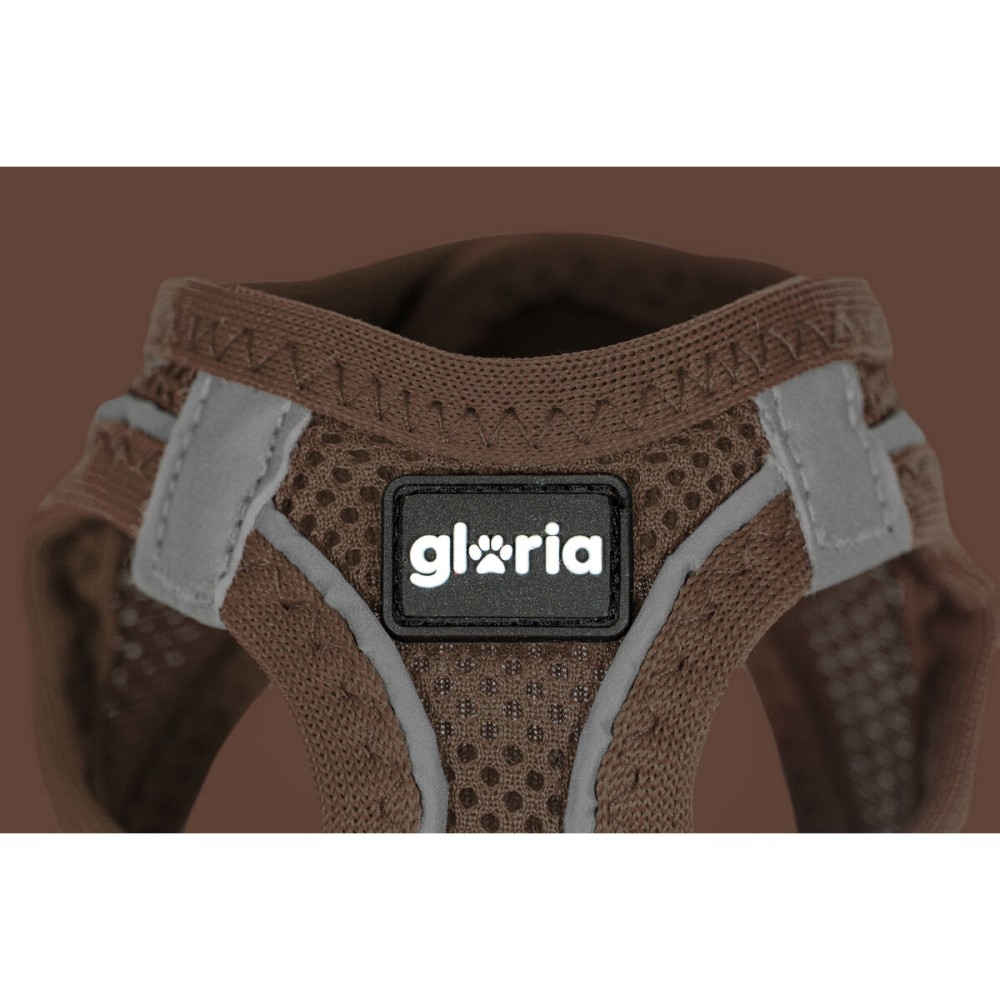 Dog Harness Gloria 28-28,6 cm Brown XXS 24-26 cm