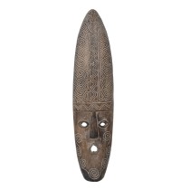 Decorative Figure Brown Mask 22 x 6 x 87 cm