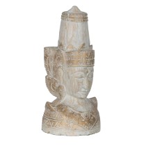 Decorative Figure White Natural Hindu 20 x 20 x 40 cm