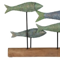 Figurine Décorative Vert Naturel Poissons 56 x 7 x 31 cm