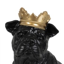 Decorative Figure Black Golden Dog 15,5 x 18,4 x 25,5 cm