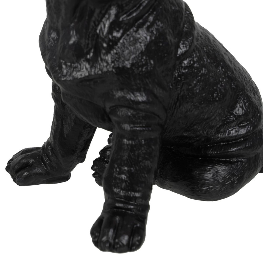 Deko-Figur Schwarz Gold Hund 15,5 x 18,4 x 25,5 cm