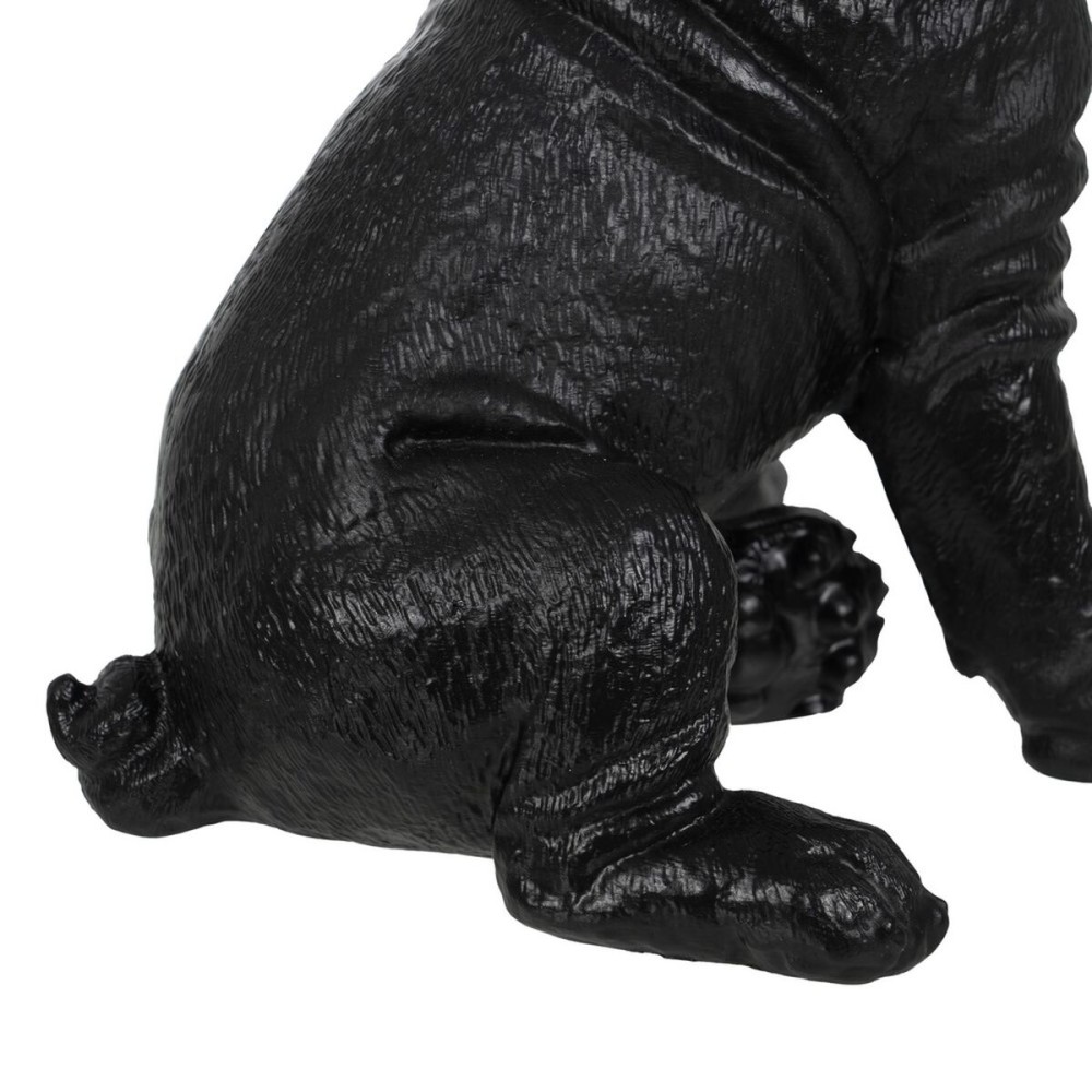 Figurine Décorative Noir Doré Chien 15,5 x 18,4 x 25,5 cm