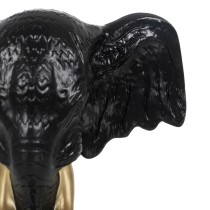 Decorative Figure Black Golden Elephant 20,5 x 14,3 x 35,5 cm