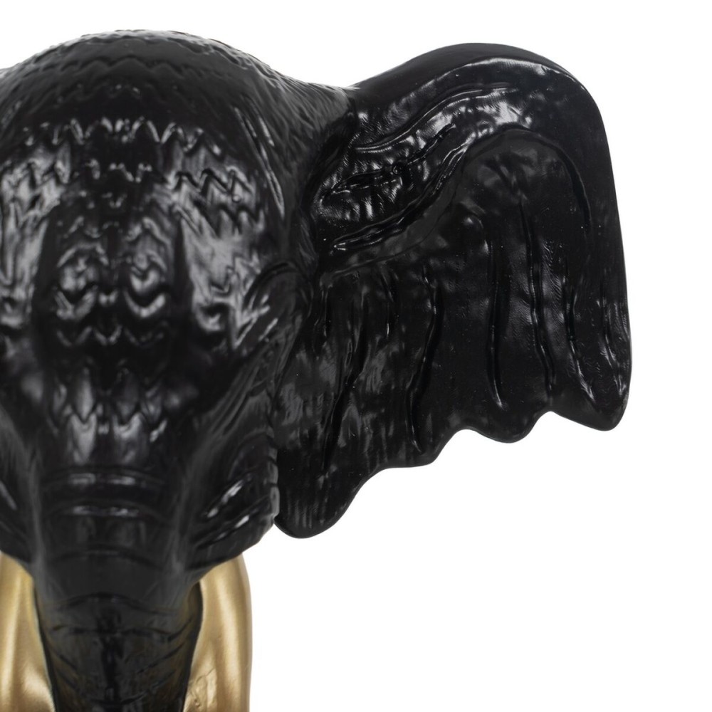 Deko-Figur Schwarz Gold Elefant 20,5 x 14,3 x 35,5 cm