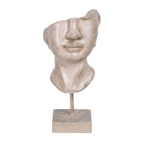 Decorative Figure Beige Face 12,5 x 13,5 x 27,5 cm