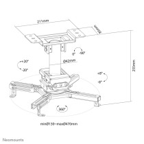 Projecteur Neomounts CL25-530BL1