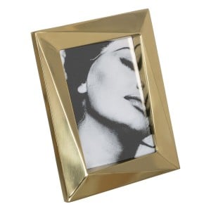 Fotorahmen Gold Edelstahl Kristall 23 x 28 cm