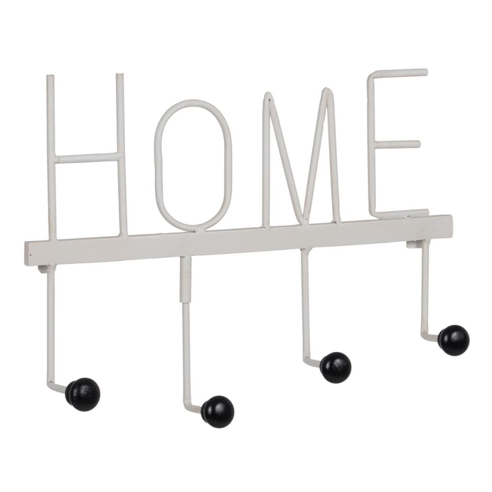 Wall mounted coat hanger Home Iron 40 x 7 x 30 cm