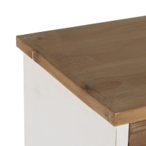 Caisson à Tiroirs Blanc Beige Fer Bois d'épicéa 94 x 35 x 108 cm