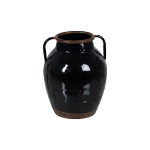 Vase Black Iron 18,5 x 18,5 x 22 cm