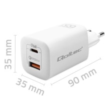 Wall Charger Qoltec 50765 White 65 W