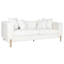 Canapé DKD Home Decor Blanc Métal 205 x 85 x 73 cm