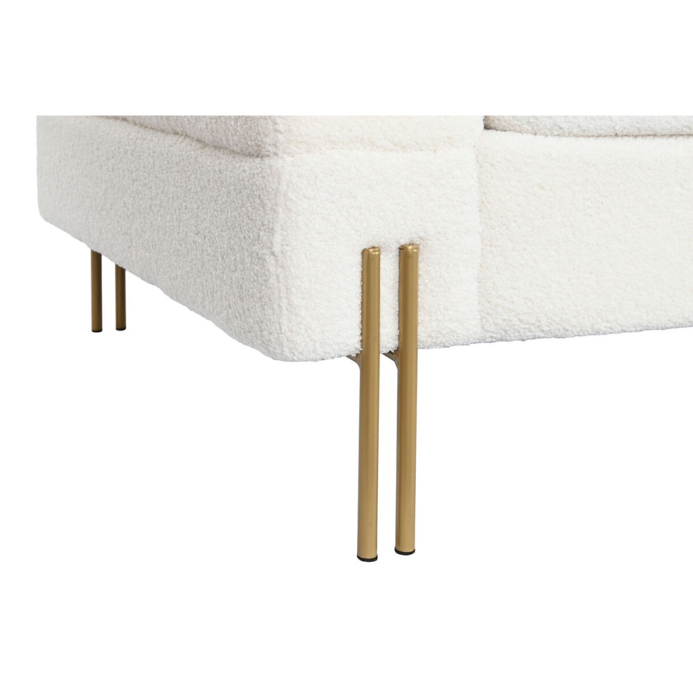 Canapé DKD Home Decor Blanc Métal 205 x 85 x 73 cm