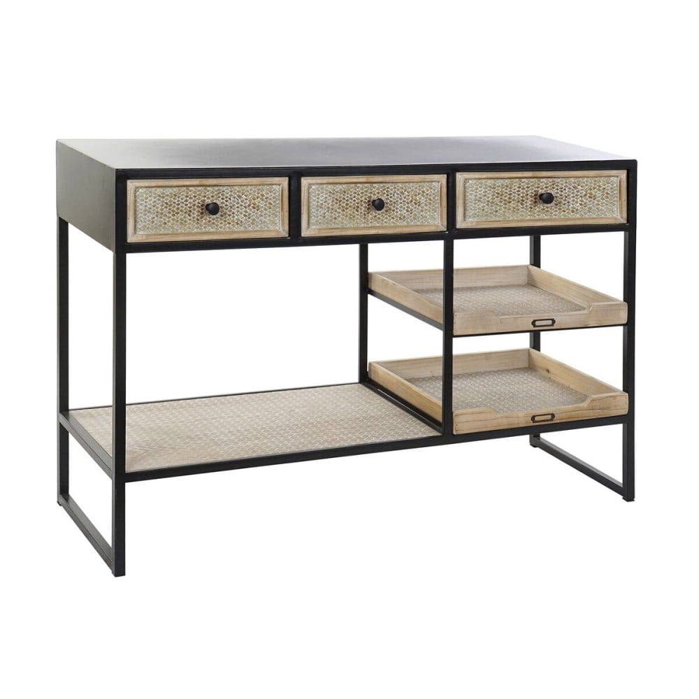 Konsole Home ESPRIT Braun Schwarz Holz Metall 120 x 38 x 80 cm