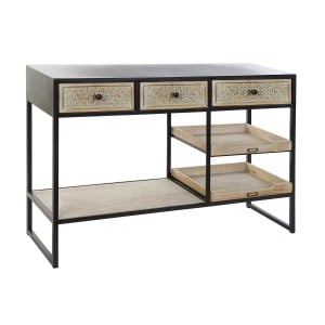 Konsole Home ESPRIT Braun Schwarz Holz Metall 120 x 38 x 80 cm