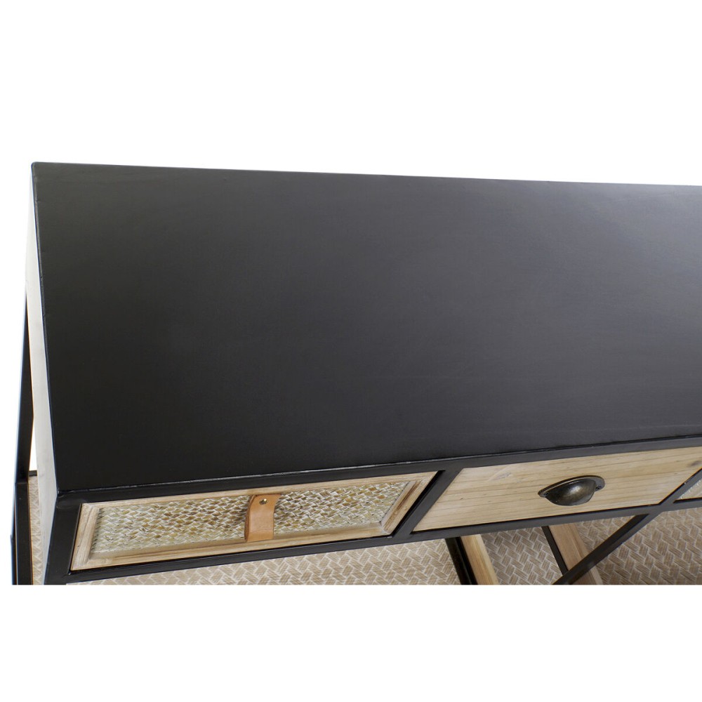 Console Home ESPRIT Marron Noir Bois Métal 120 x 38 x 80 cm