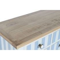 Konsole Home ESPRIT Blau Weiß Paulonia-Holz 103 x 35 x 80 cm