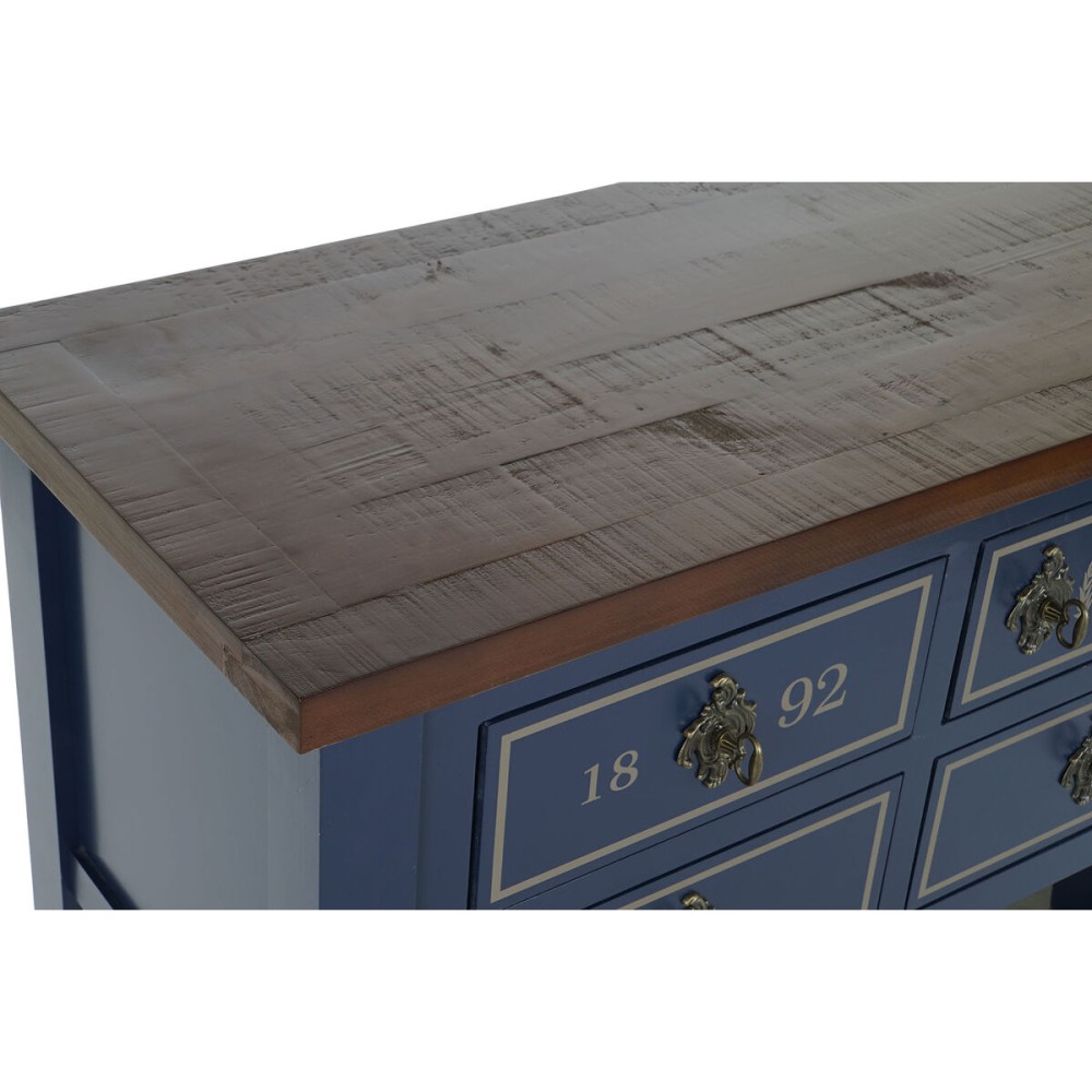 Console Home ESPRIT Brown Navy Blue Paolownia wood 103 x 35 x 80 cm