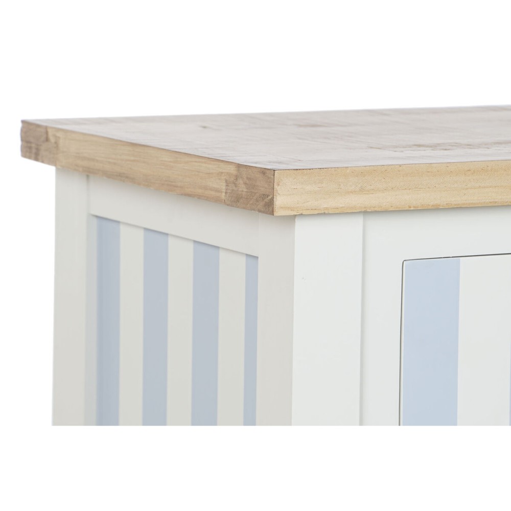 Console Home ESPRIT Bleu Blanc Bois de paulownia 103 x 35 x 80 cm