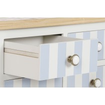 Console Home ESPRIT Blue White Paolownia wood 103 x 35 x 80 cm