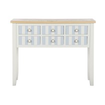 Console Home ESPRIT Bleu Blanc Bois de paulownia 103 x 35 x 80 cm