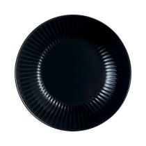 Deep Plate Luminarc Cottage Black Glass 20 cm (24 Units)