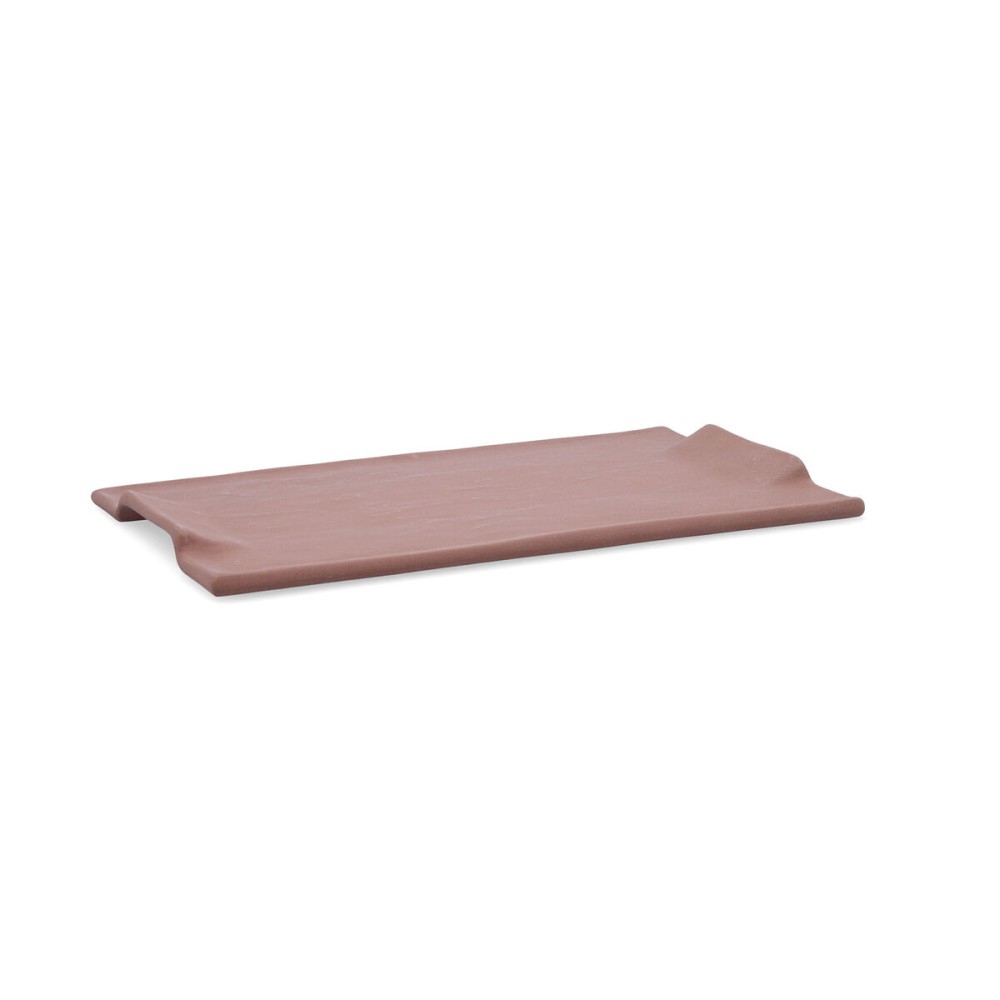 Tablett für Snacks Quid Mineral Gres Terrakotta aus Keramik 30 x 18 cm (6 Stück)