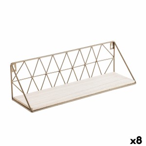 Étagère Vinthera Moa Acier Doré 40 x 12 x 12 cm (8 Unités)