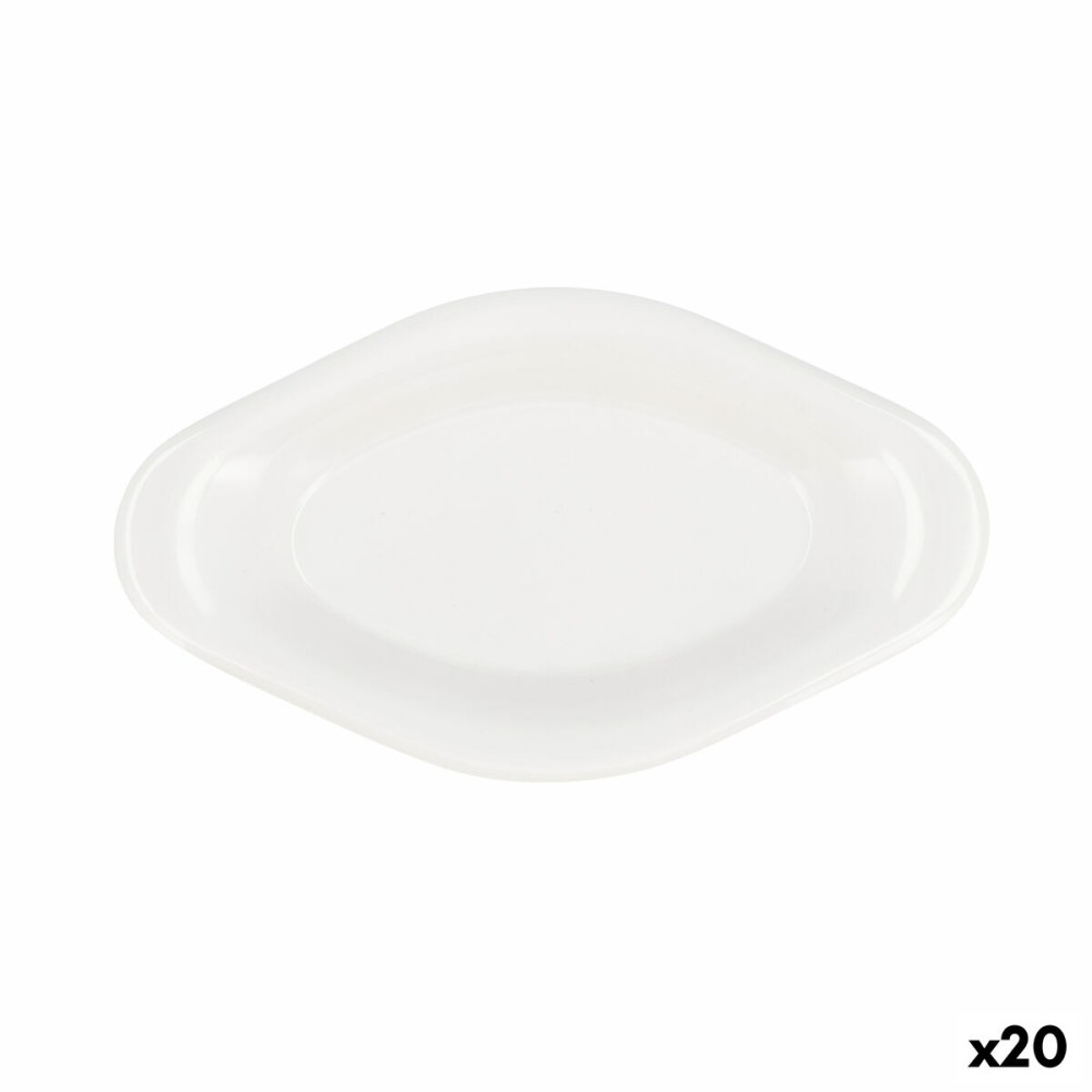 Plateau apéritif Quid Select Blanc Plastique 17 x 9,5 x 2 cm (20 Unités)