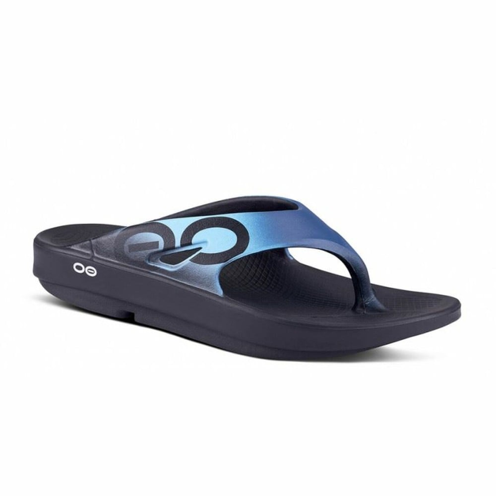 Schwimmbad-Slipper OOfos Schwarz