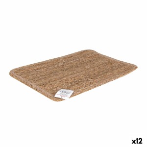 Dessous de plat Privilege osier Rectangulaire 40 x 30 x 0,5 cm (12 Unités)