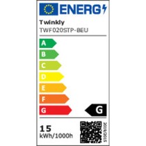 LED-Lichterkette Twinkly TWF020STP-BEU Schwarz Bunt G Moderne