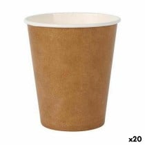 Set de Verres Algon Produits à usage unique papier kraft 12 Pièces 250 ml (20 Unités)