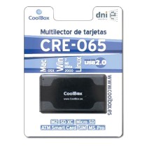 Lecteur de Cartes Externe CoolBox CRE-065A Noir