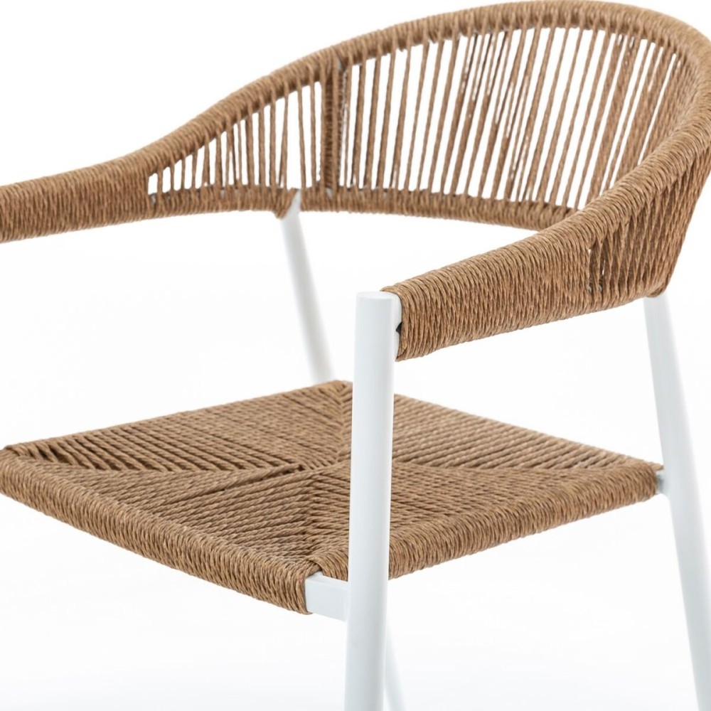 Garden chair Neska White Aluminium synthetic rattan 56 x 59,5 x 81 cm