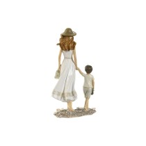 Figurine Décorative Home ESPRIT Blanc Beige 14,5 x 8 x 24,5 cm (2 Unités)