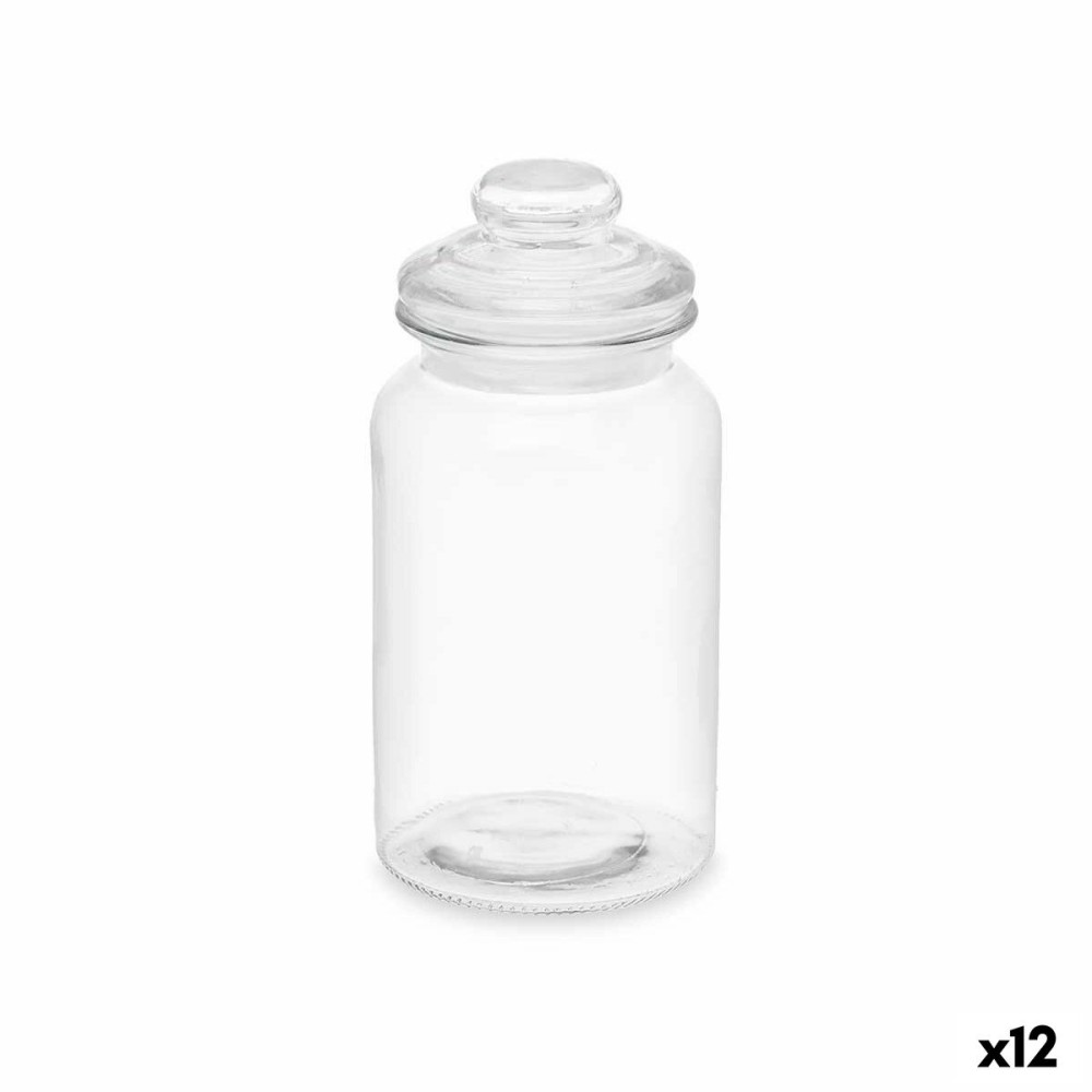 Jar Vivalto CW-P00712-3/TH6 Transparent 1,2 L With lid (12 Units)